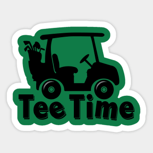 "Tee Time" Tee Shirt for Golfers Funny Golfing Sticker